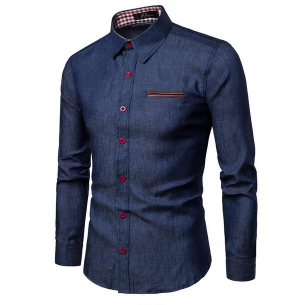 Men's Dressy Denim shirt - Slim Fit