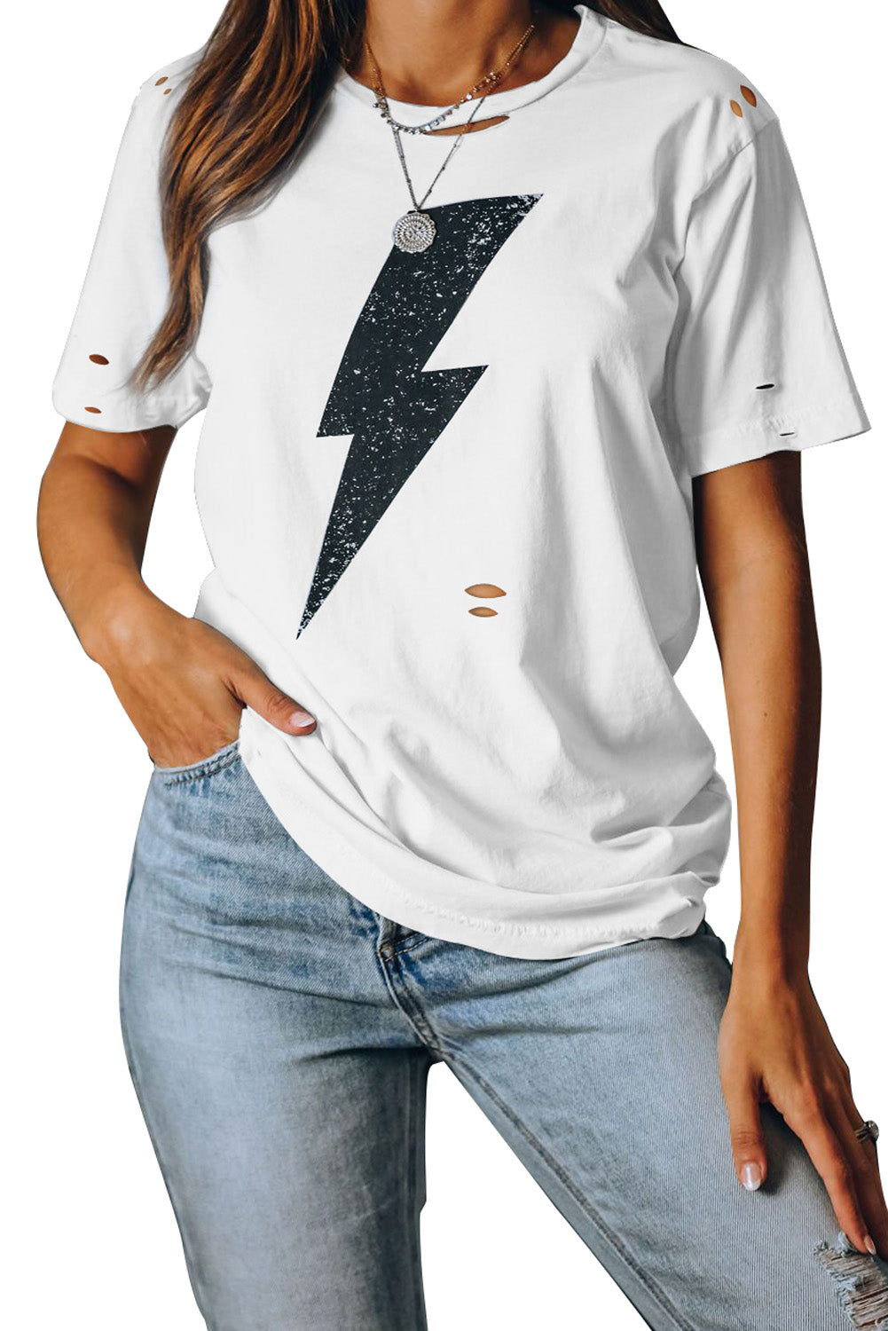 Supernova Distressed Cotton Tee