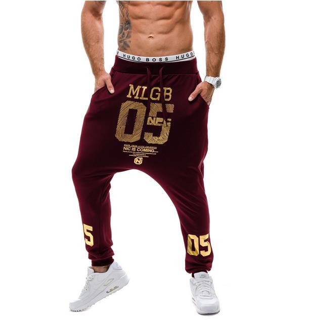 Men's Casual Low-crotch Sports Pants - Slim Leg