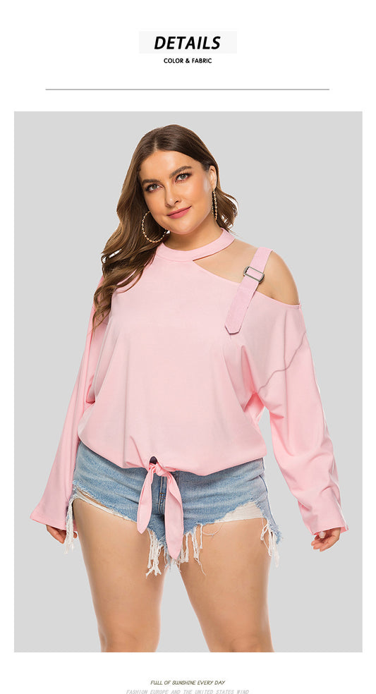 Trendy Cold Shoulder Top