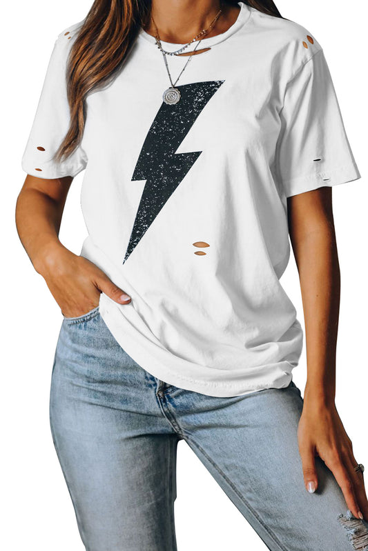 Supernova Distressed Cotton Tee