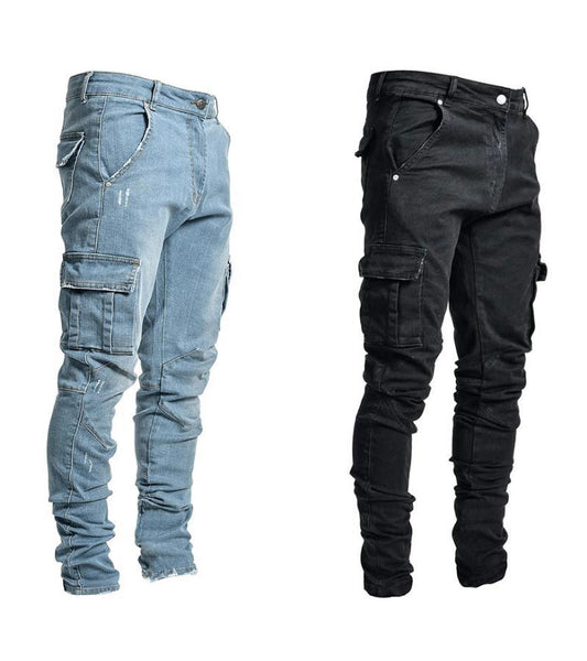 Skinny jeans with side pockets