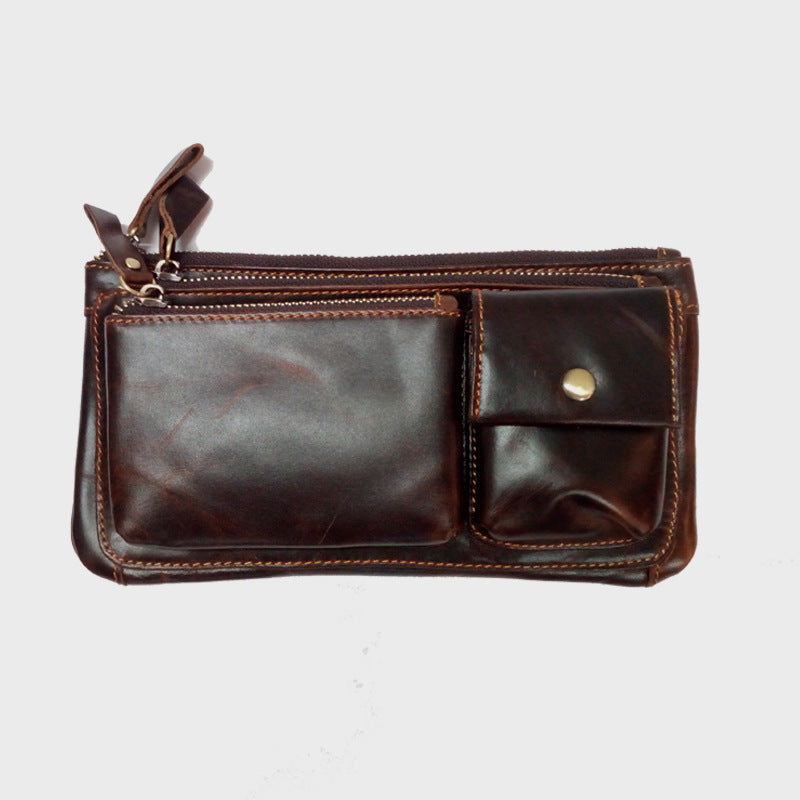 Genuine Leather Men's Fanny Pack/Cross Body Bag