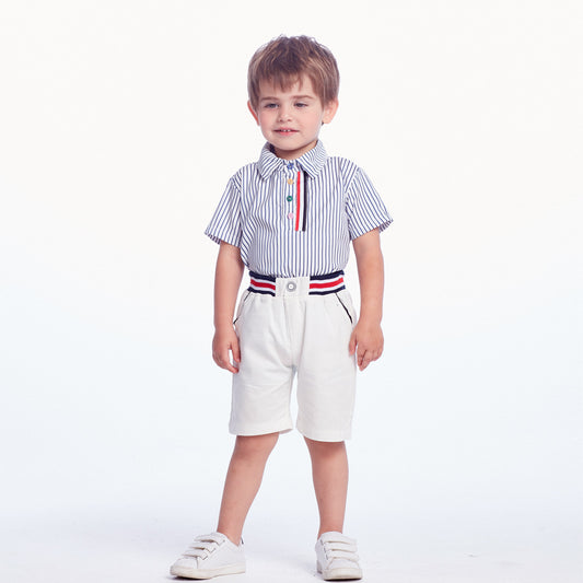 Boy's Nautical Style Short Set