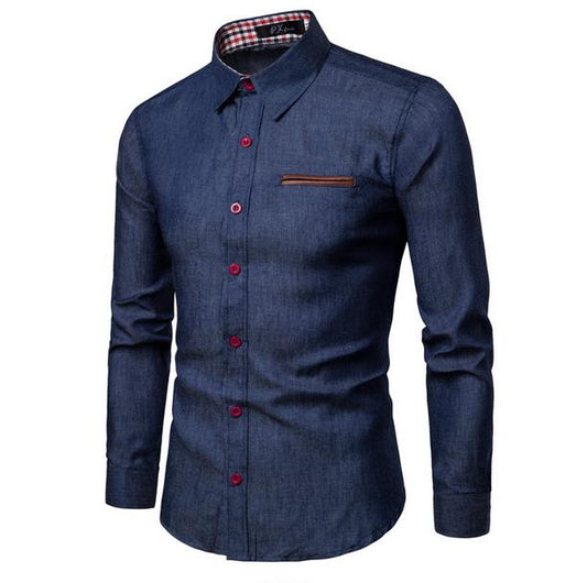 Men's Dressy Denim shirt - Slim Fit
