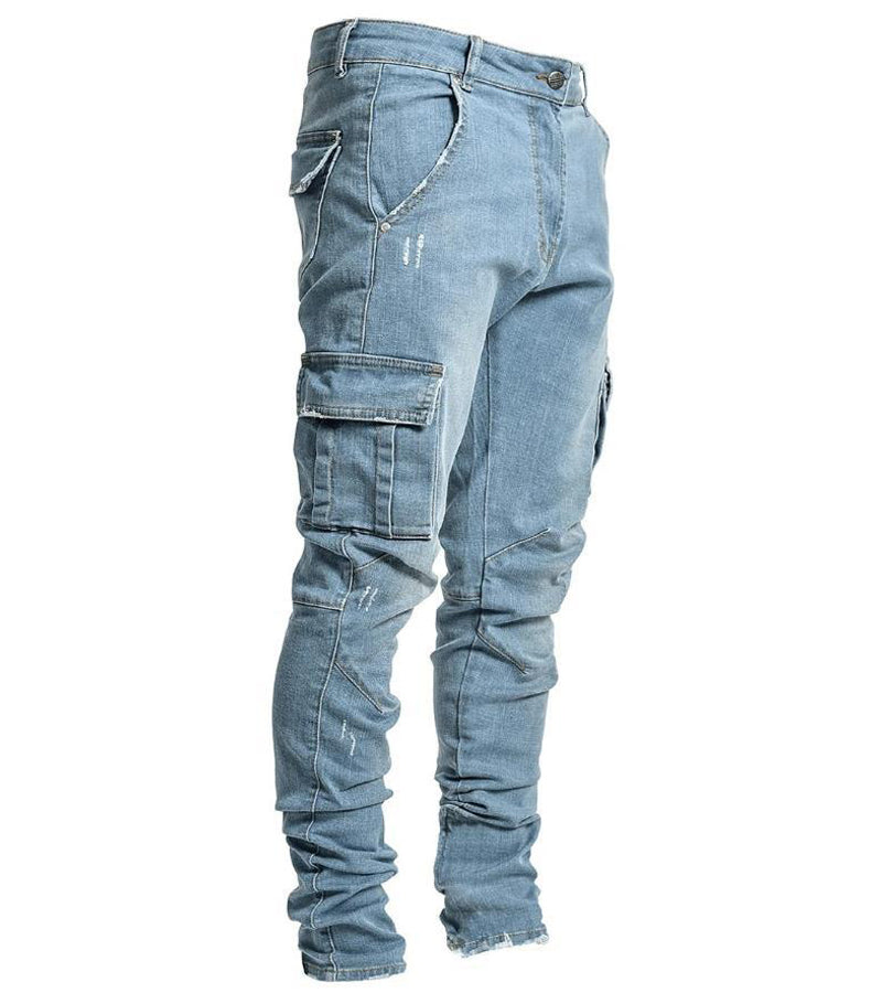 Skinny jeans with side pockets