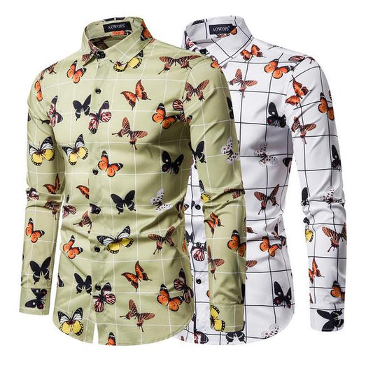 Men's Printed Slim Fit Shirt