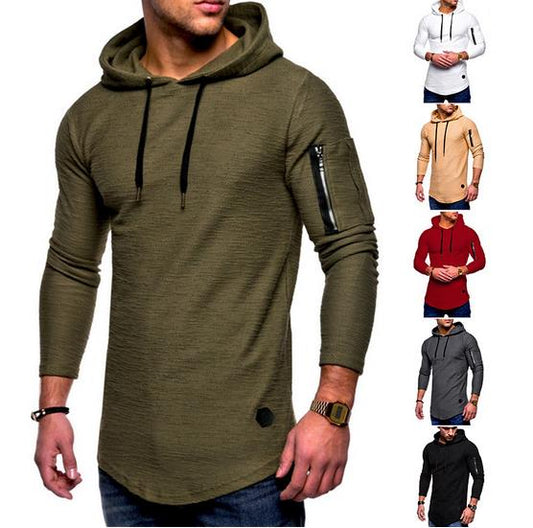 Fashion Hooded Men's Casual Long Sleeve Sweater