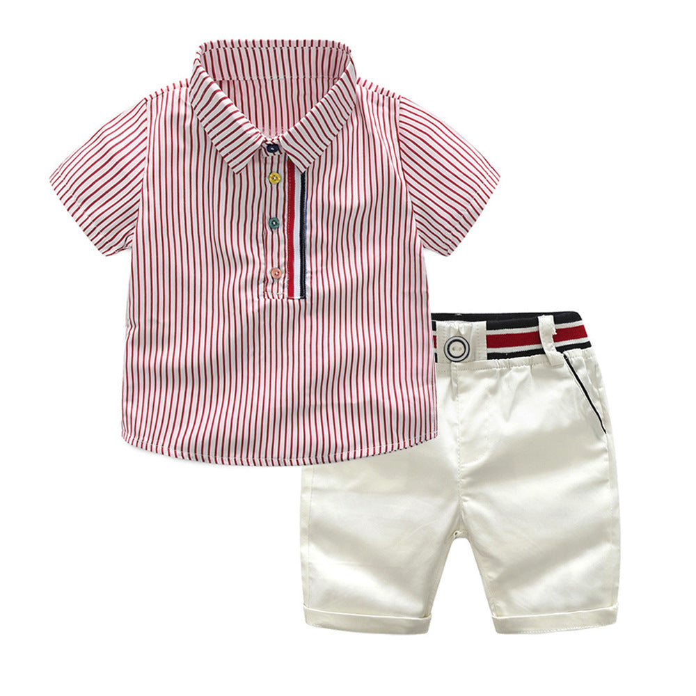 Boy's Nautical Style Short Set