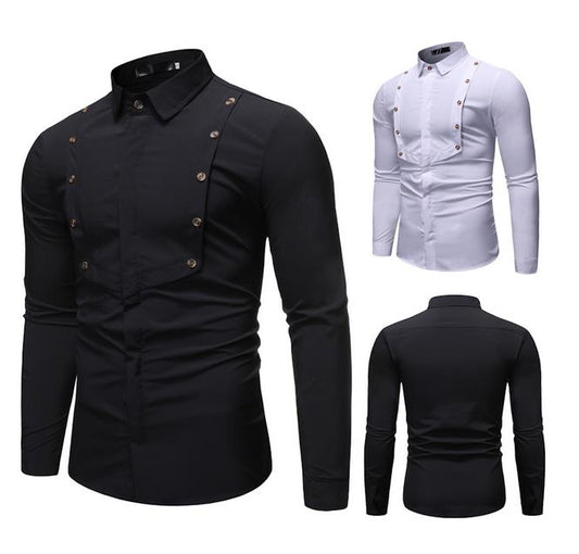 Updated Western Style Men's Shirt - Slim Fit