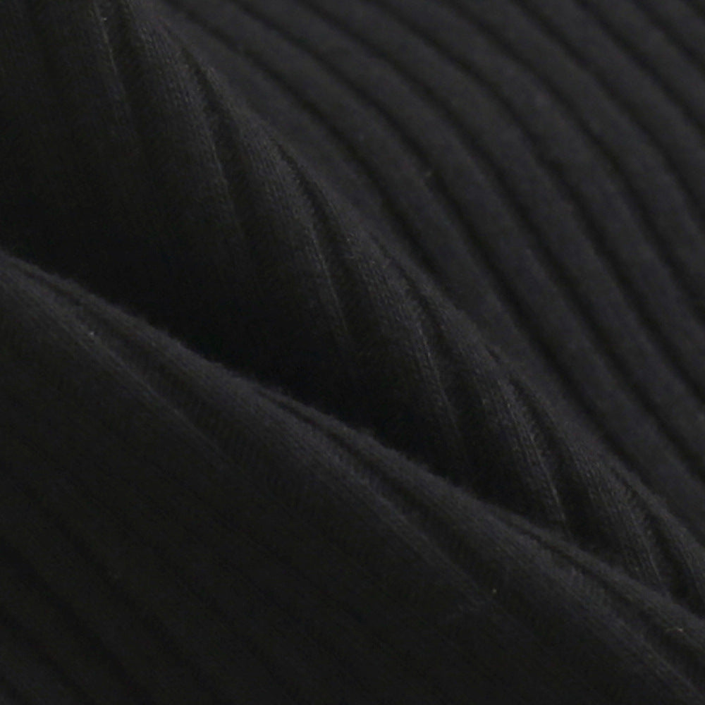 Black Sweater and Camo Pants Set