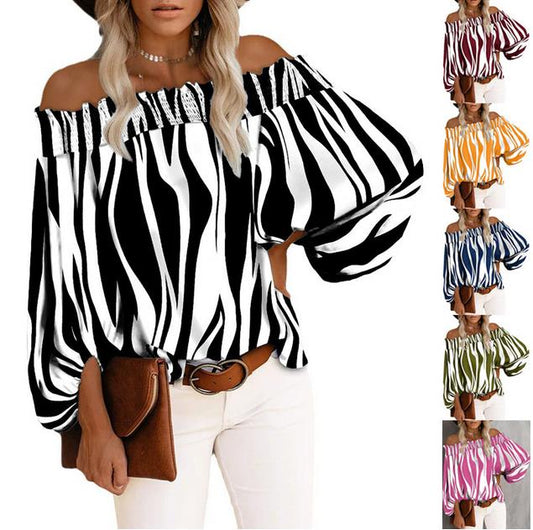 Sexy Off-shoulder Fashion Shirt