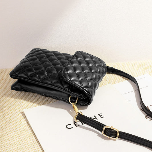 Quilted mini shoulder purse