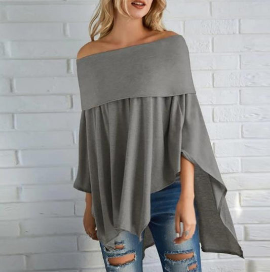 Off Shoulder High/Low Hemmed Top