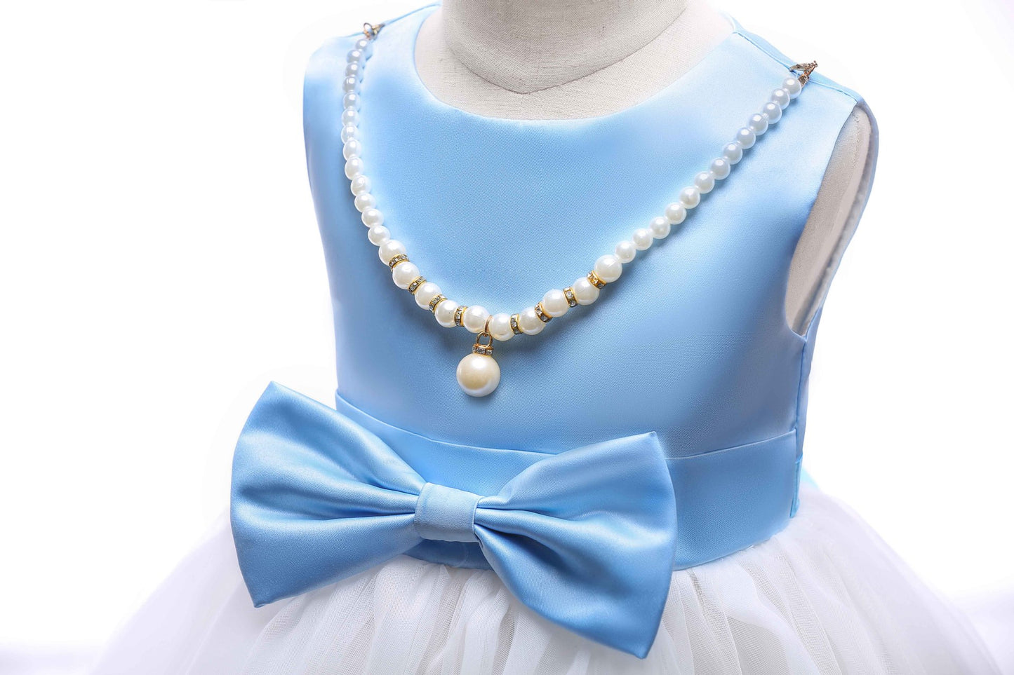 Girls Floral Applique Dress
