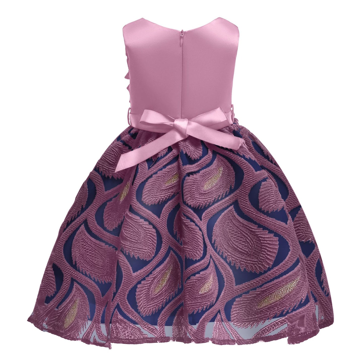 Embroidered Sleeveless Princess Dress