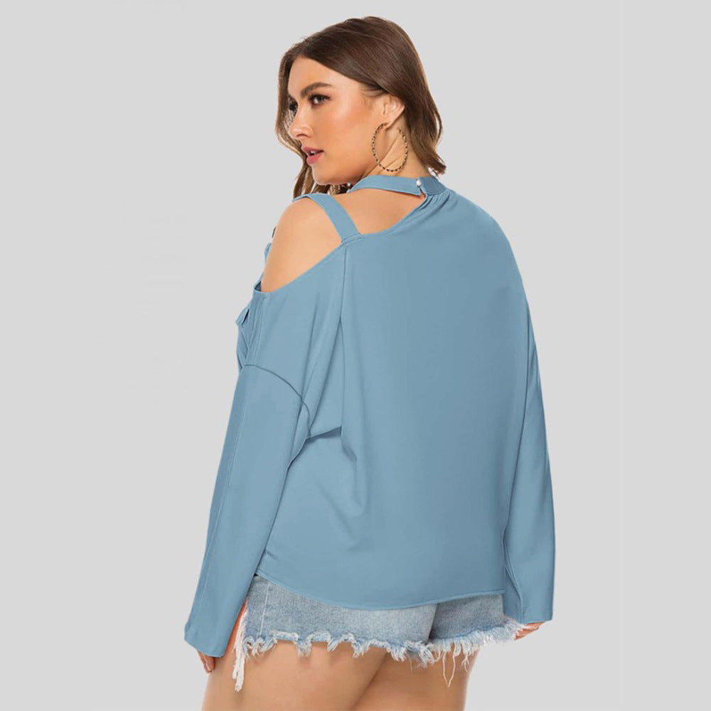 Trendy Cold Shoulder Top