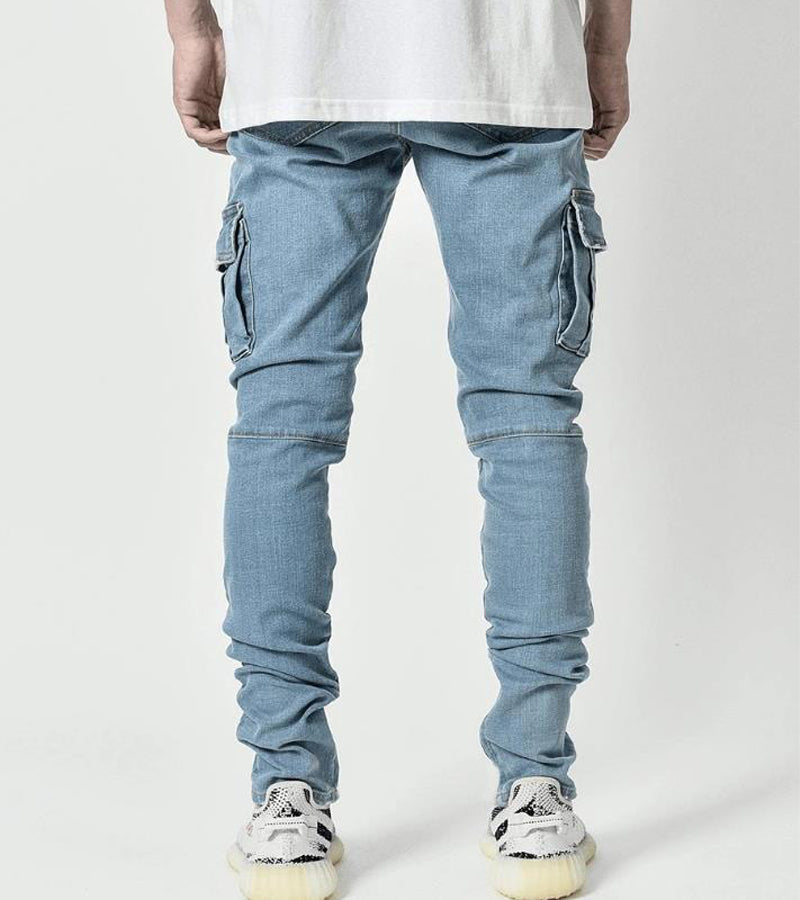 Skinny jeans with side pockets