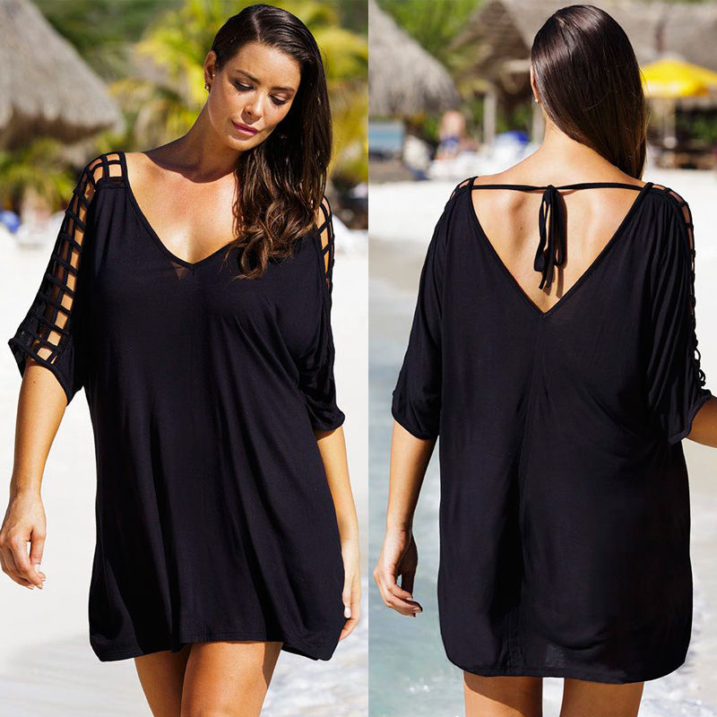 Knitted Hollow Sleeve Blouse