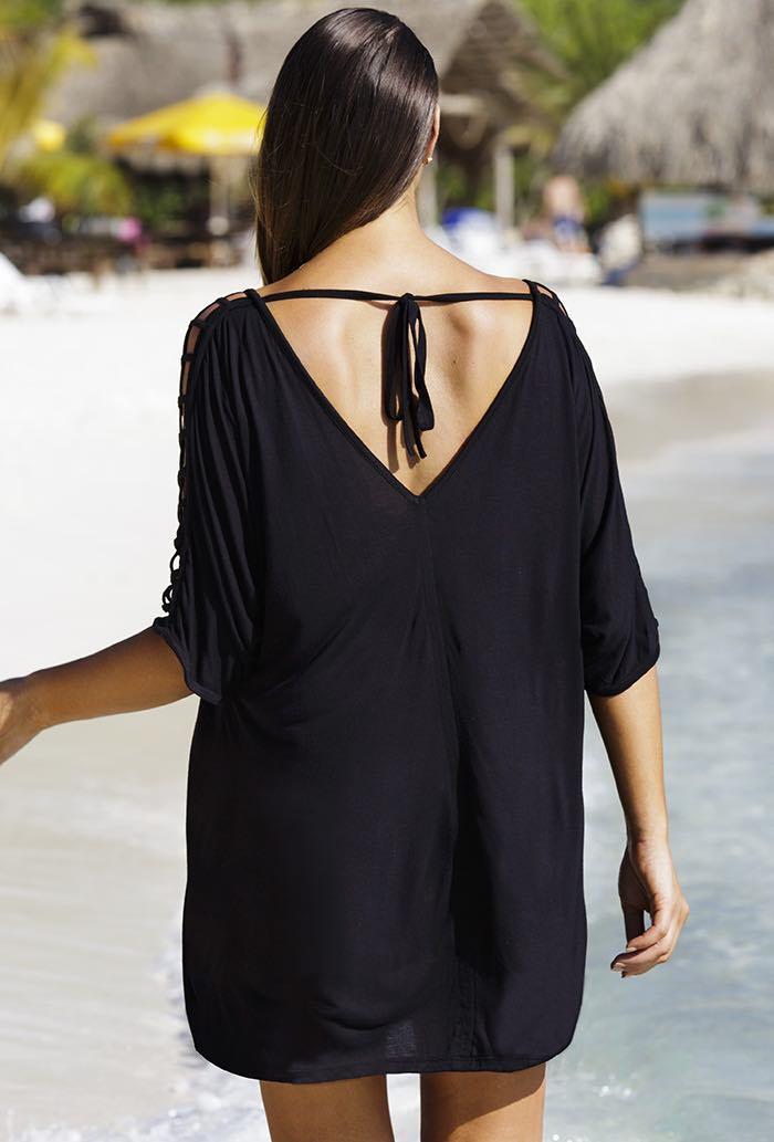 Knitted Hollow Sleeve Blouse