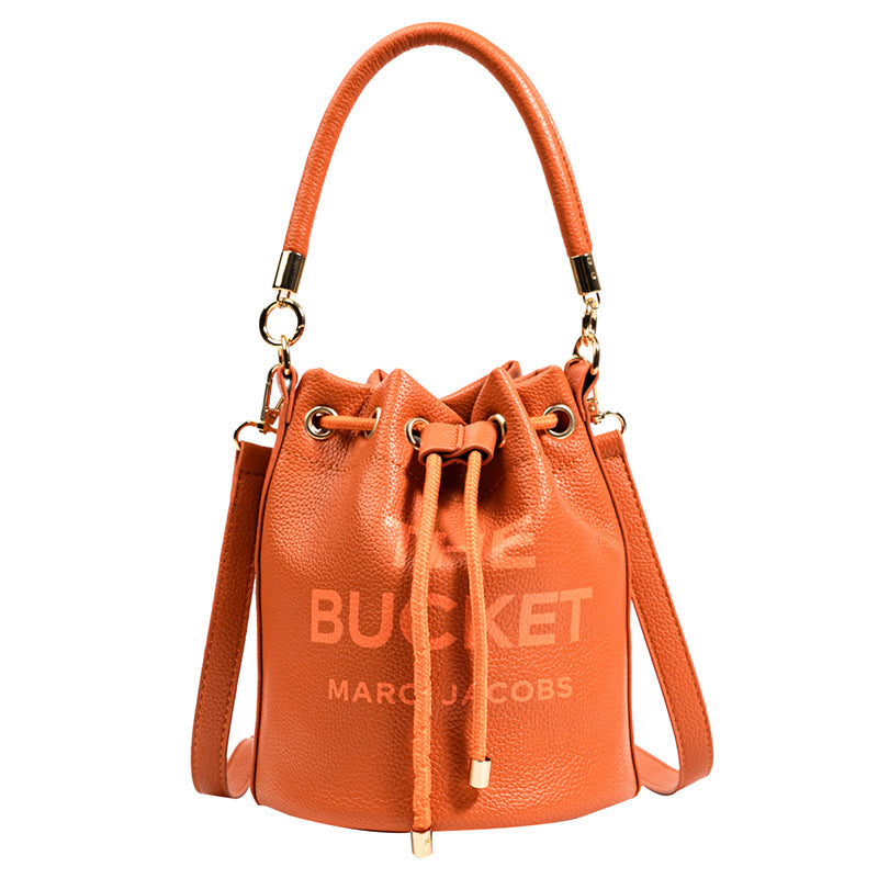 Streetwear Letter Bucket String Bucket Bag