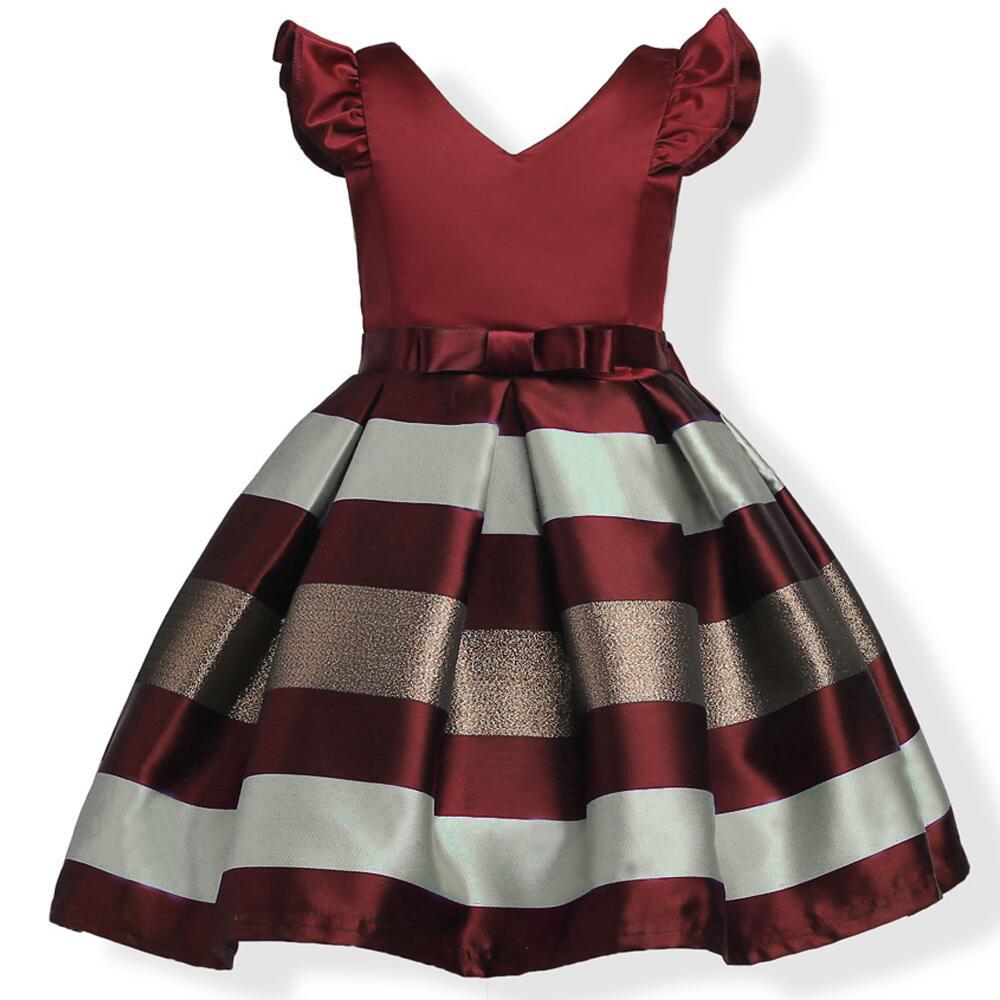 Ruffled sleeved dress
