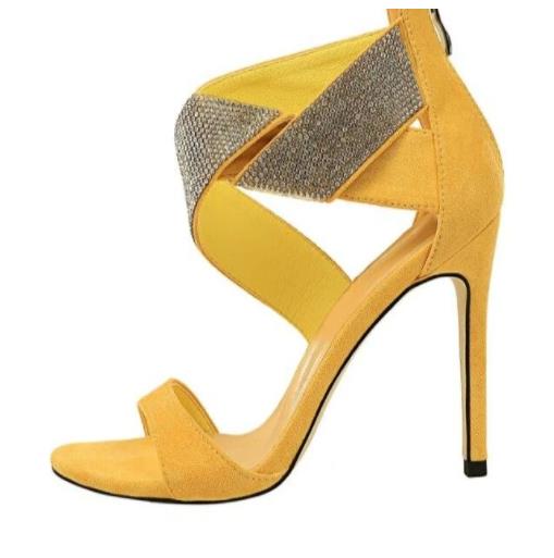 Rhinestone Twist Heels