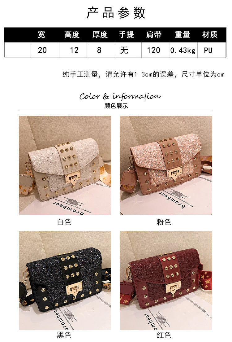 Cross-body Bag with rivets - Small