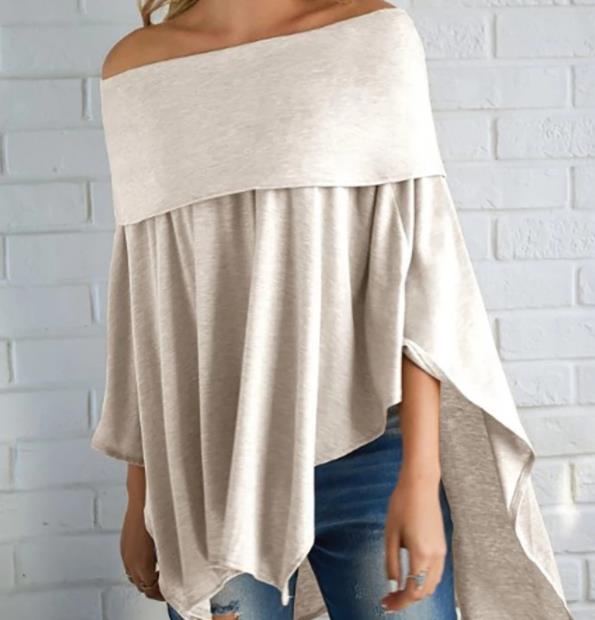 Off Shoulder High/Low Hemmed Top