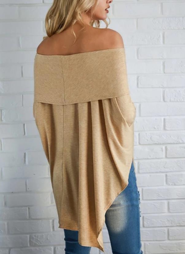 Off Shoulder High/Low Hemmed Top