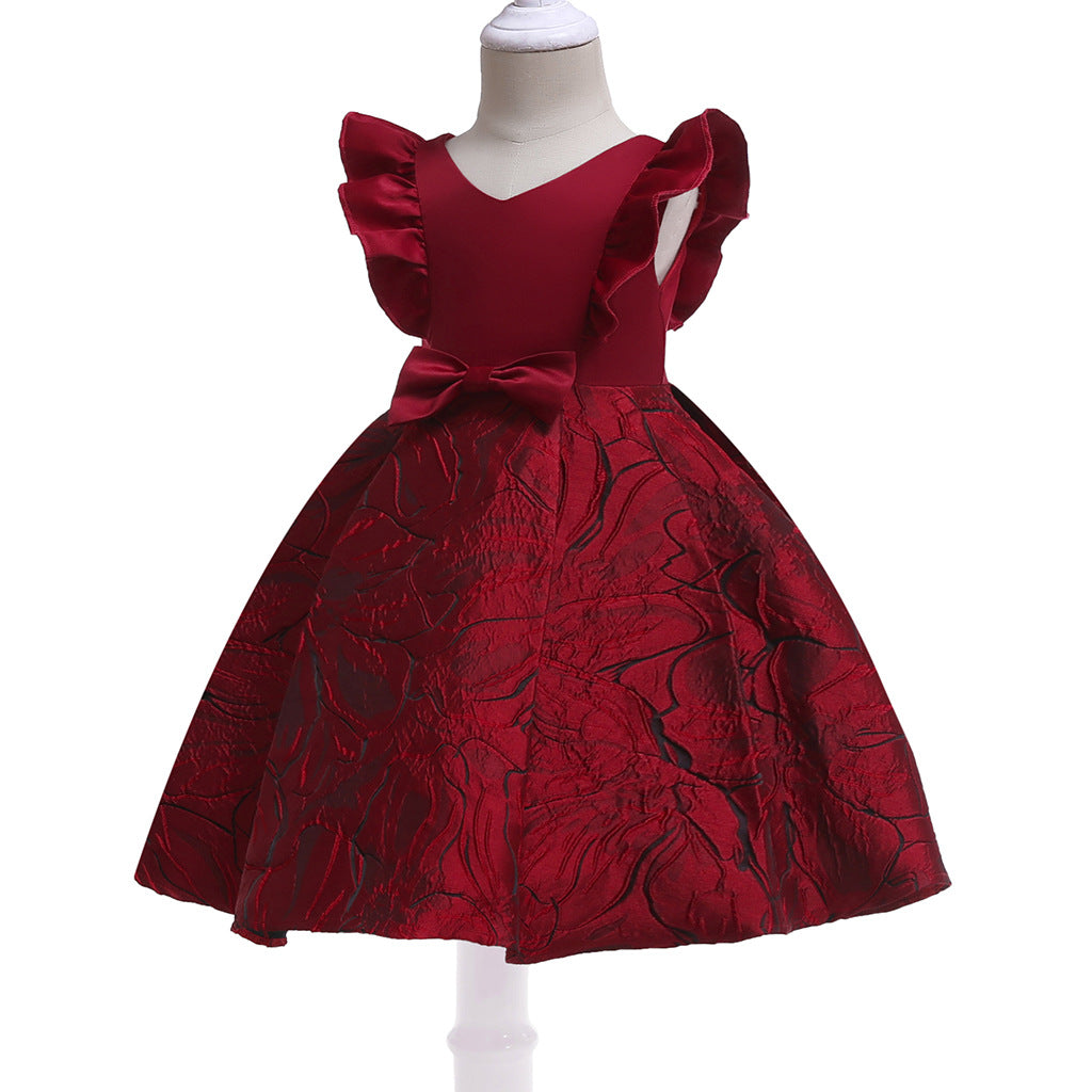 Girls Jacquard Princess Dress