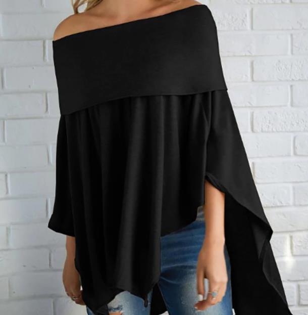 Off Shoulder High/Low Hemmed Top