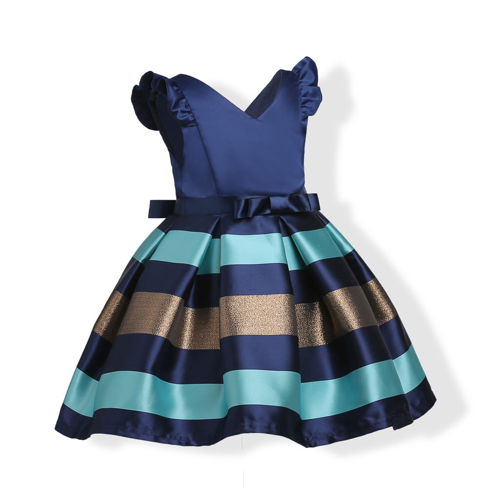 Ruffled sleeved dress