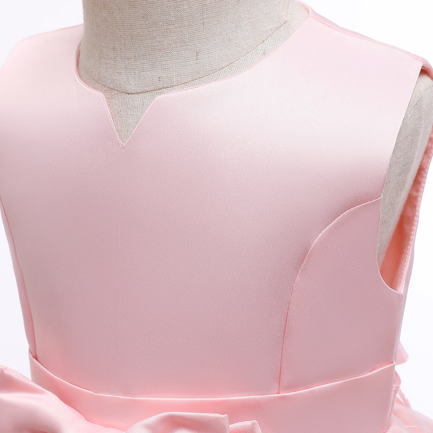 Satin dress with tear drops