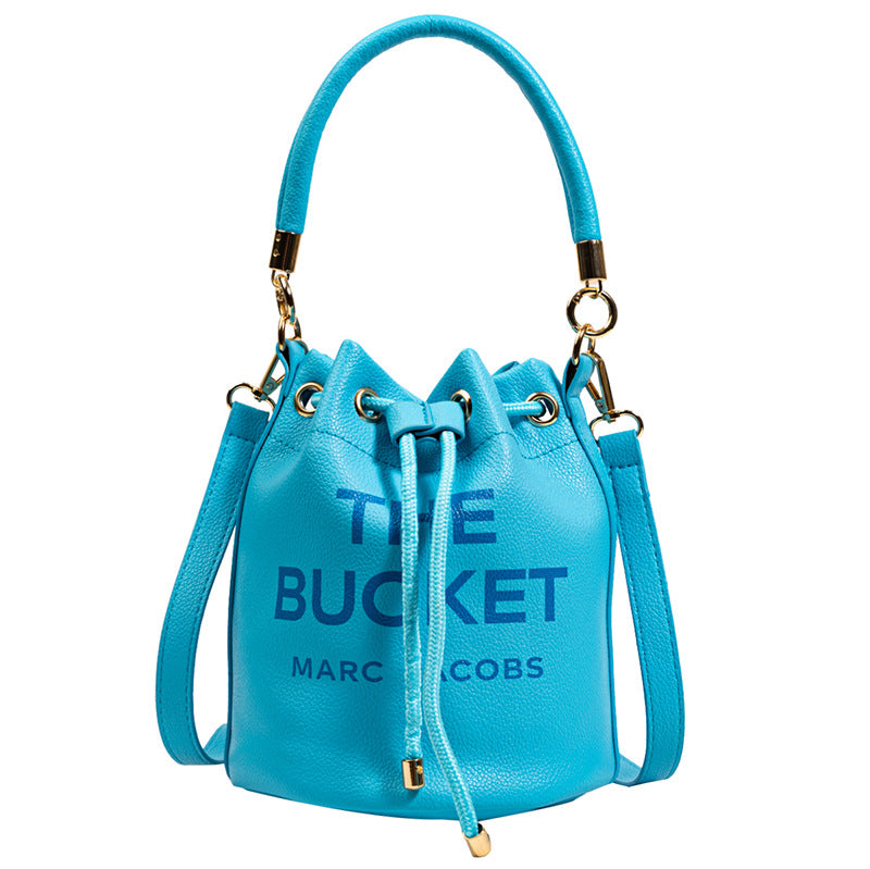 Streetwear Letter Bucket String Bucket Bag