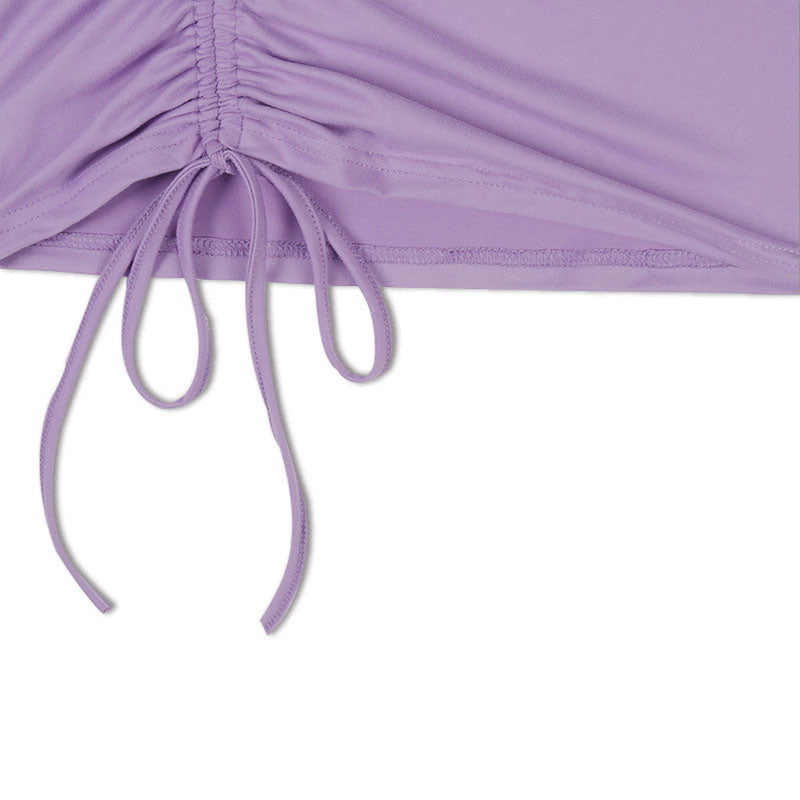 Side Drawstring Gathered Dress