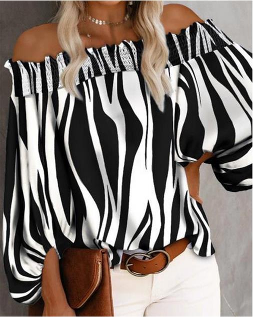 Sexy Off-shoulder Fashion Shirt