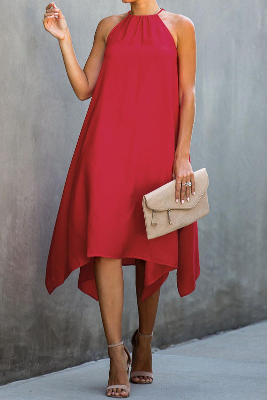 Red - Ring The Alarm Luxe  Dress
