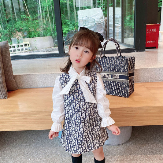 Girls dress printed A-line skirt