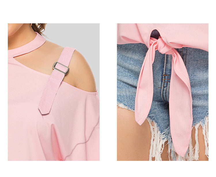 Trendy Cold Shoulder Top