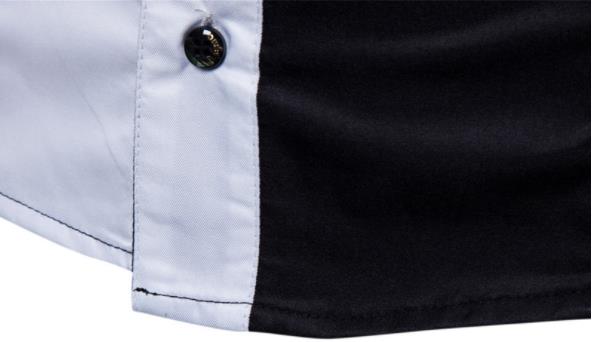 Men's Casual Color Block Shirt