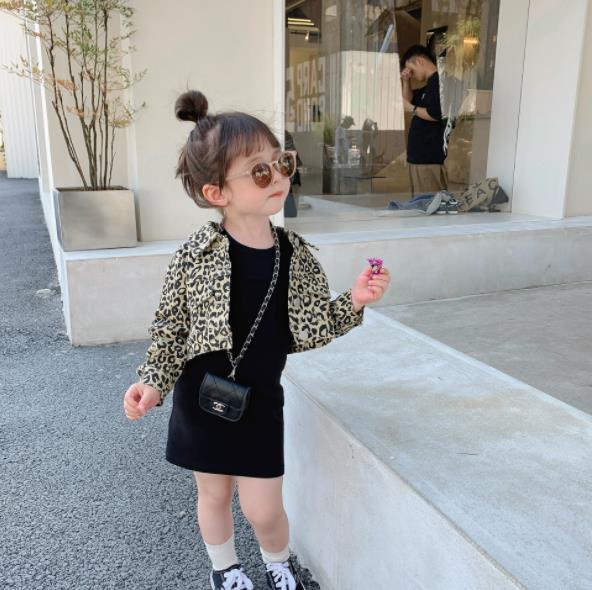 Leopard Print Jacket with Black Dress