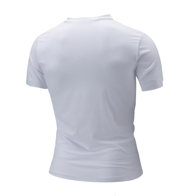 Men's  Printed V-neck Casual T-Shirt - Slim Fit