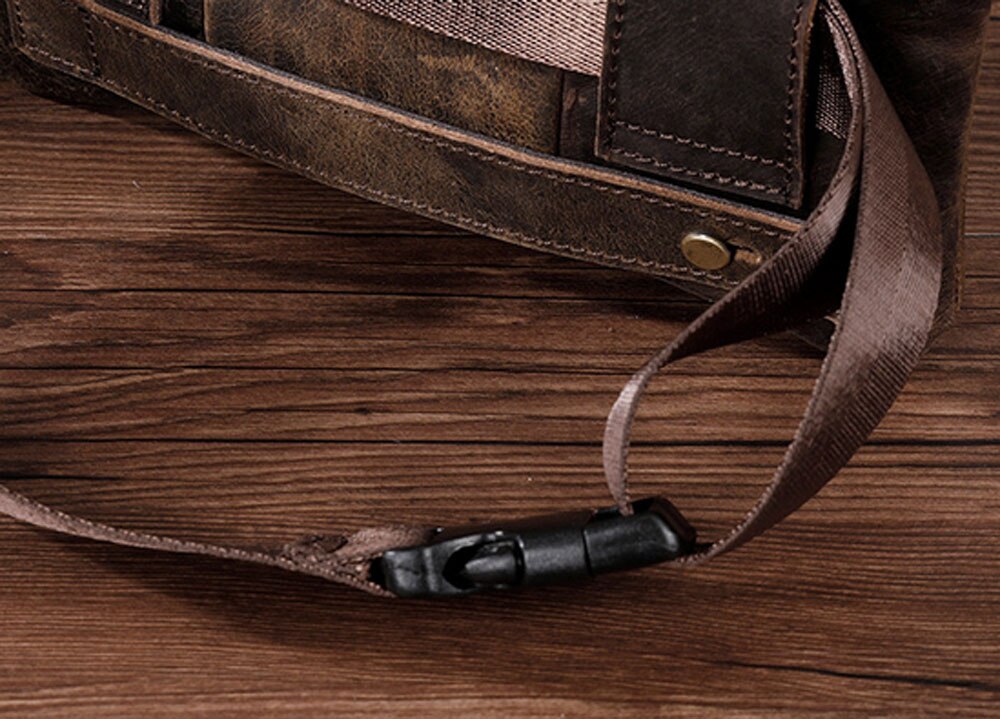 Genuine Leather Men's Fanny Pack/Cross Body Bag