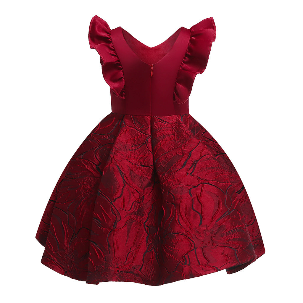 Girls Jacquard Princess Dress