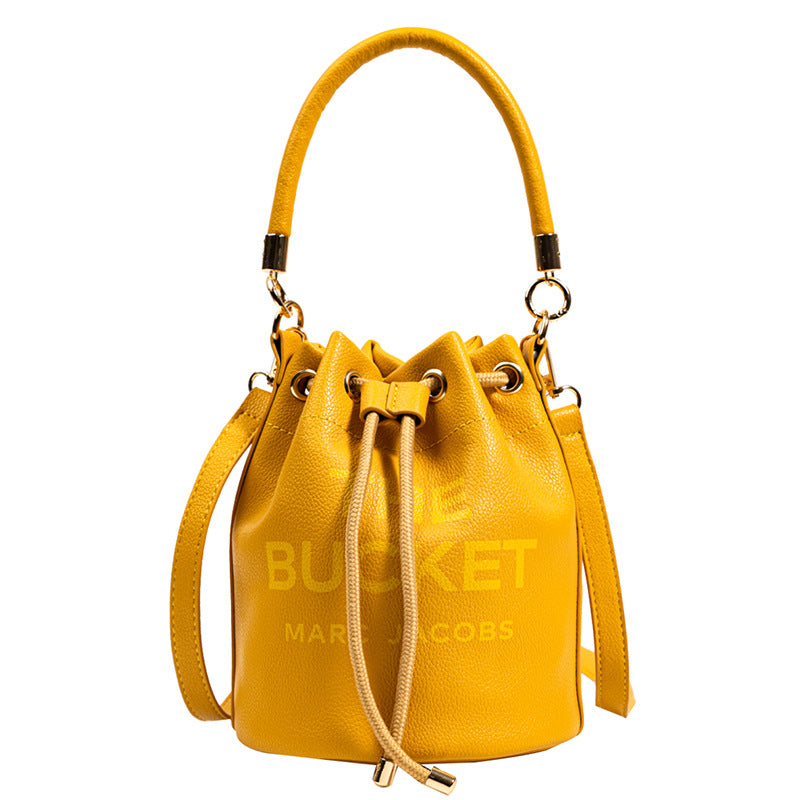 Streetwear Letter Bucket String Bucket Bag
