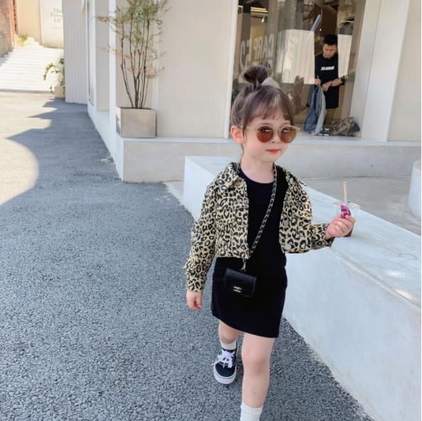 Leopard Print Jacket with Black Dress