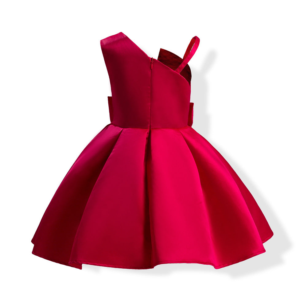 One shoulder Satin Dress