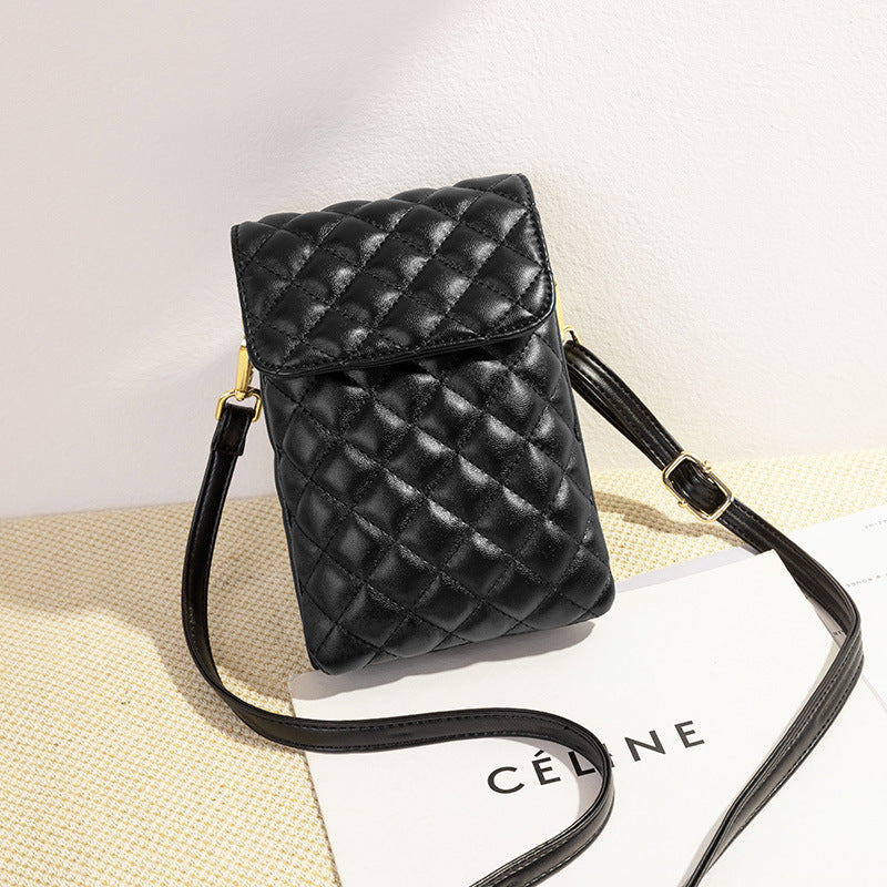 Quilted mini shoulder purse