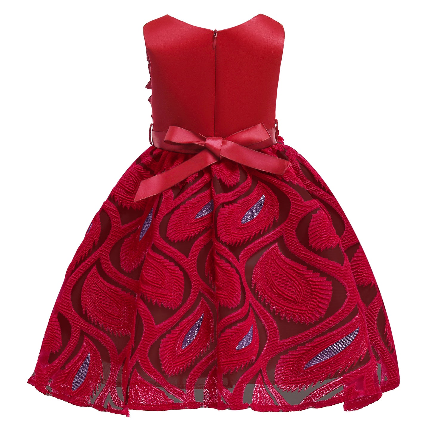 Embroidered Sleeveless Princess Dress